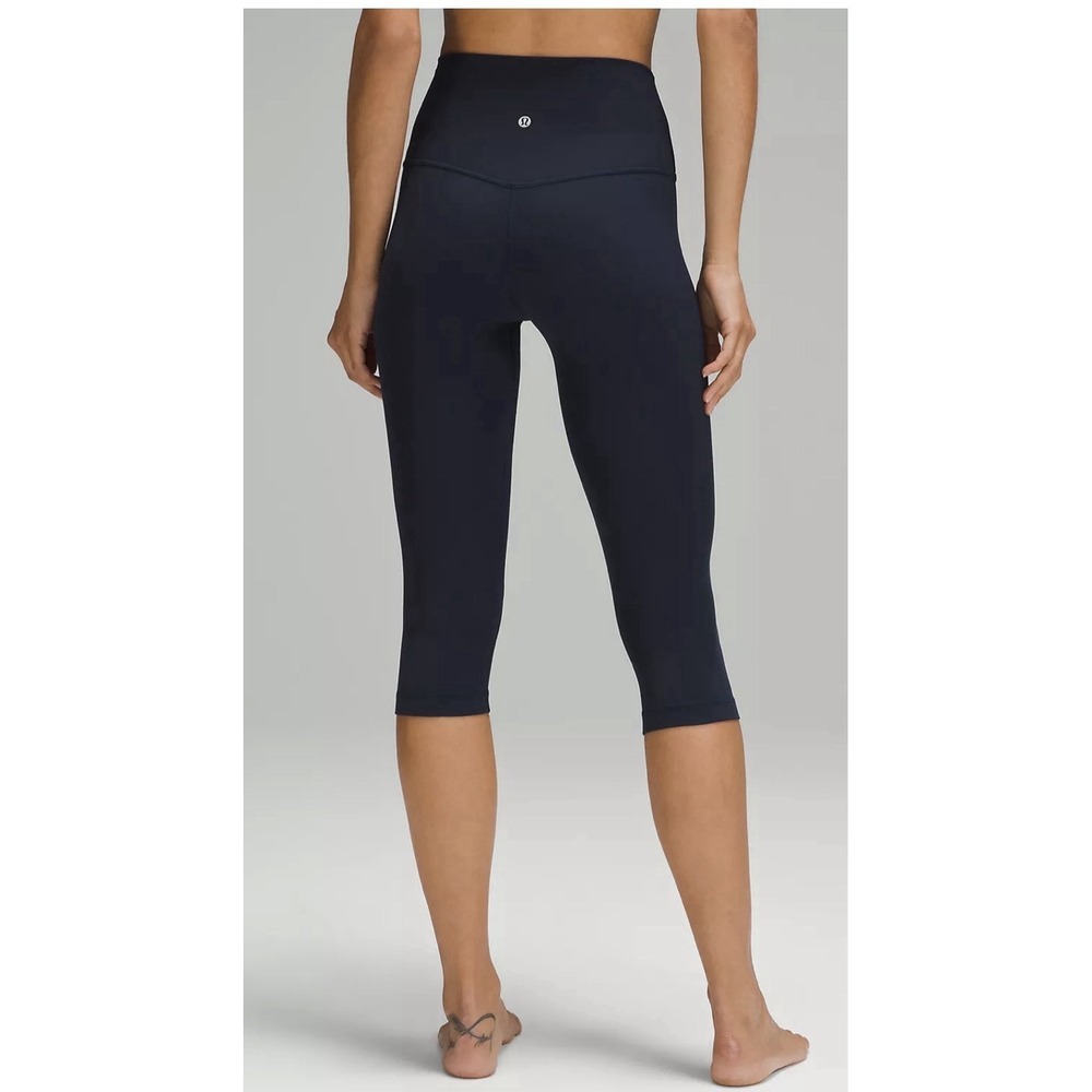 Lululemon Leggings Align High Rise Pant 23" True Navy Size 14 Stretch Yoga Gym